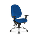 Blue Dams Vantage Ergo Task Chair with adjustable armrests and ergonomic design for comfortable office seating.
