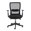 Yasmin Mesh Back Operator Chair With Black Fabric Seat - NWOF