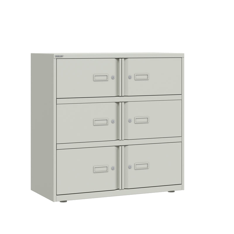 Bisley 1000mm Wide Essentials Lodge - 6 Door Locker Cabinet