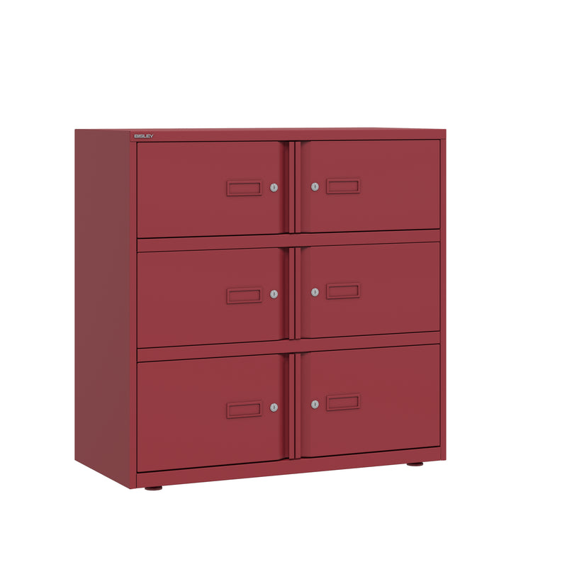 Bisley 1000mm Wide Essentials Lodge - 6 Door Locker Cabinet