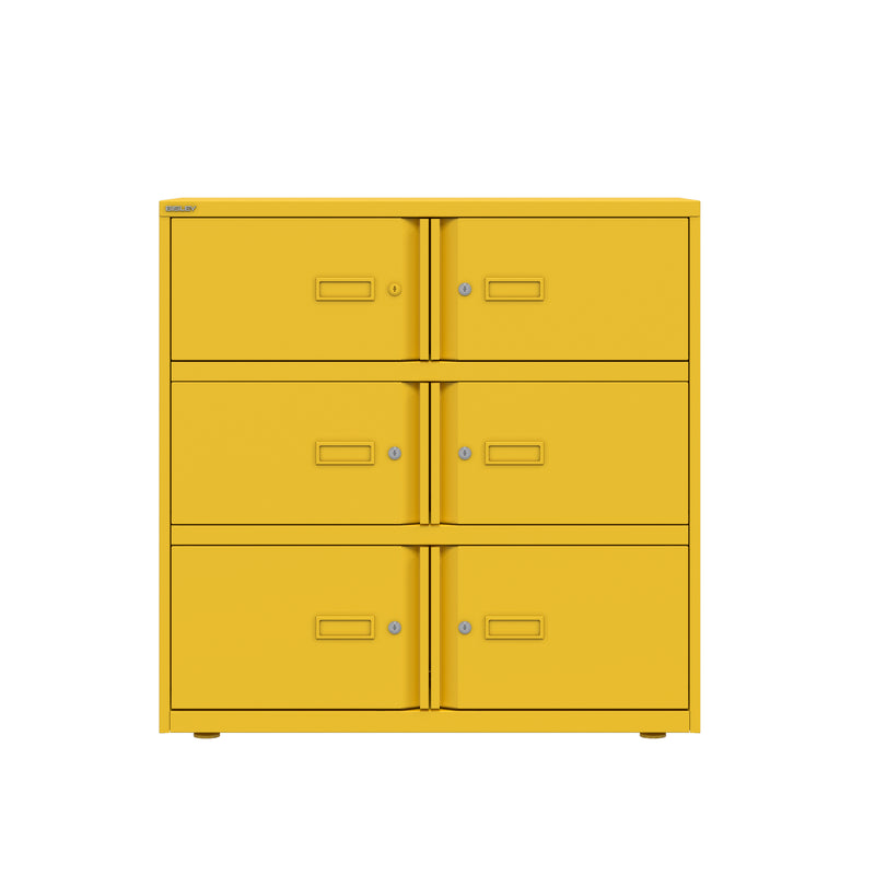 Bisley 1000mm Wide Essentials Lodge - 6 Door Locker Cabinet