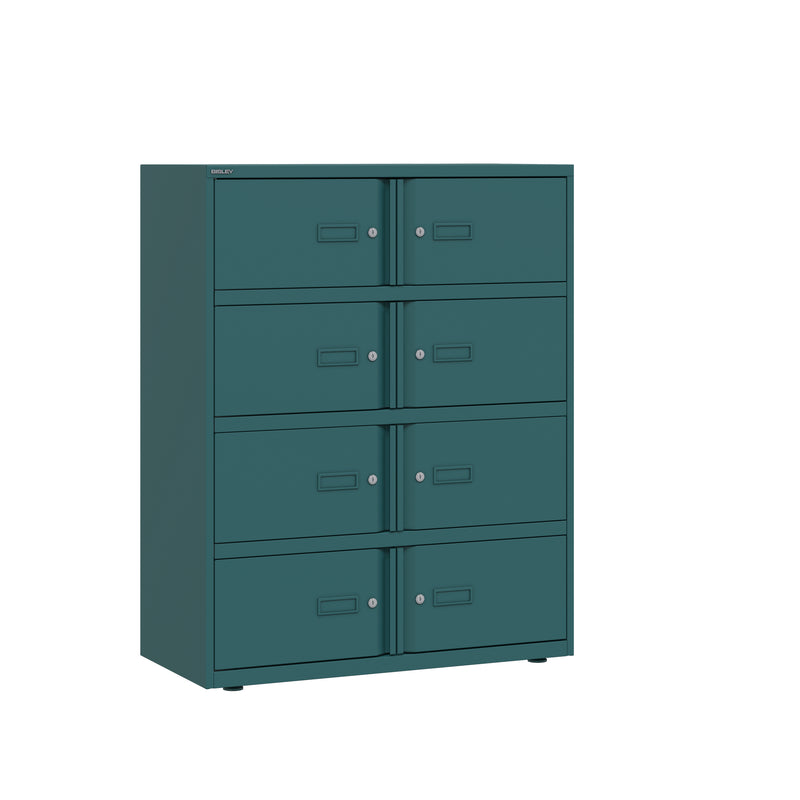 Bisley 1000mm Wide Essentials Lodge - 8 Door Locker Cabinet