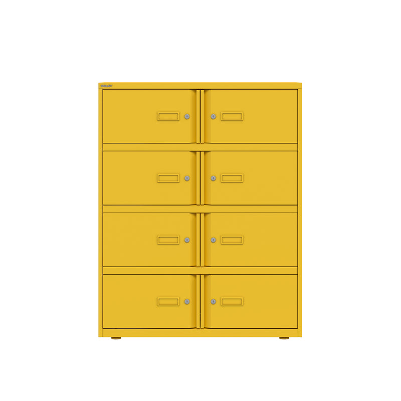 Bisley 1000mm Wide Essentials Lodge - 8 Door Locker Cabinet