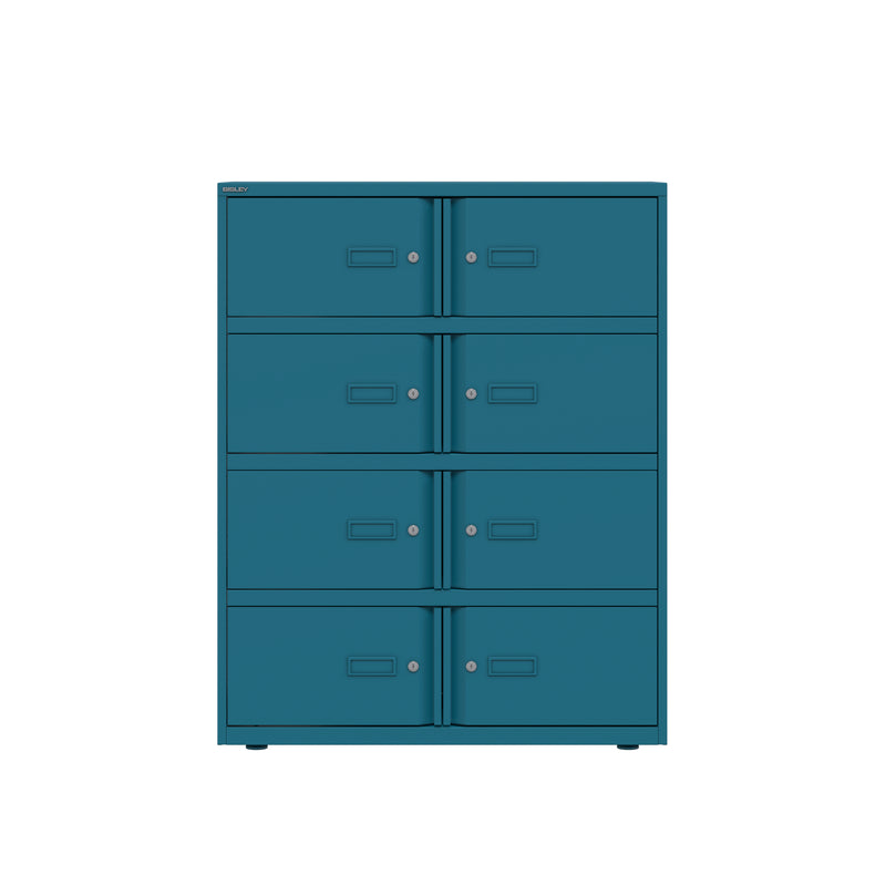 Bisley 1000mm Wide Essentials Lodge - 8 Door Locker Cabinet