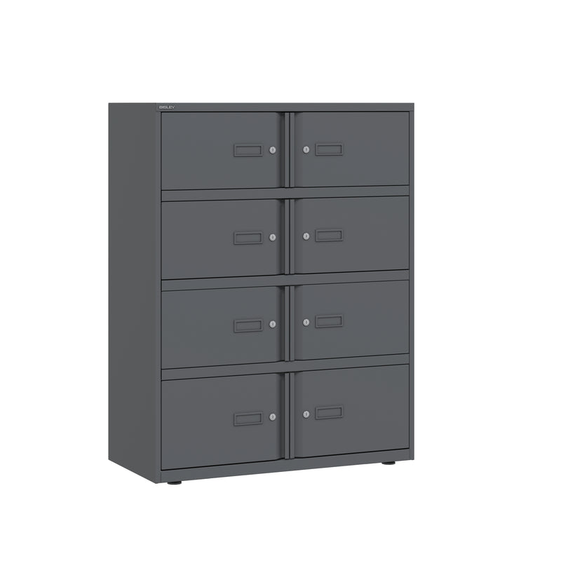 Bisley 1000mm Wide Essentials Lodge - 8 Door Locker Cabinet