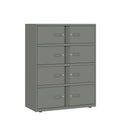 Bisley 1000mm Wide Essentials Lodge - 8 Door Locker Cabinet - NWOF