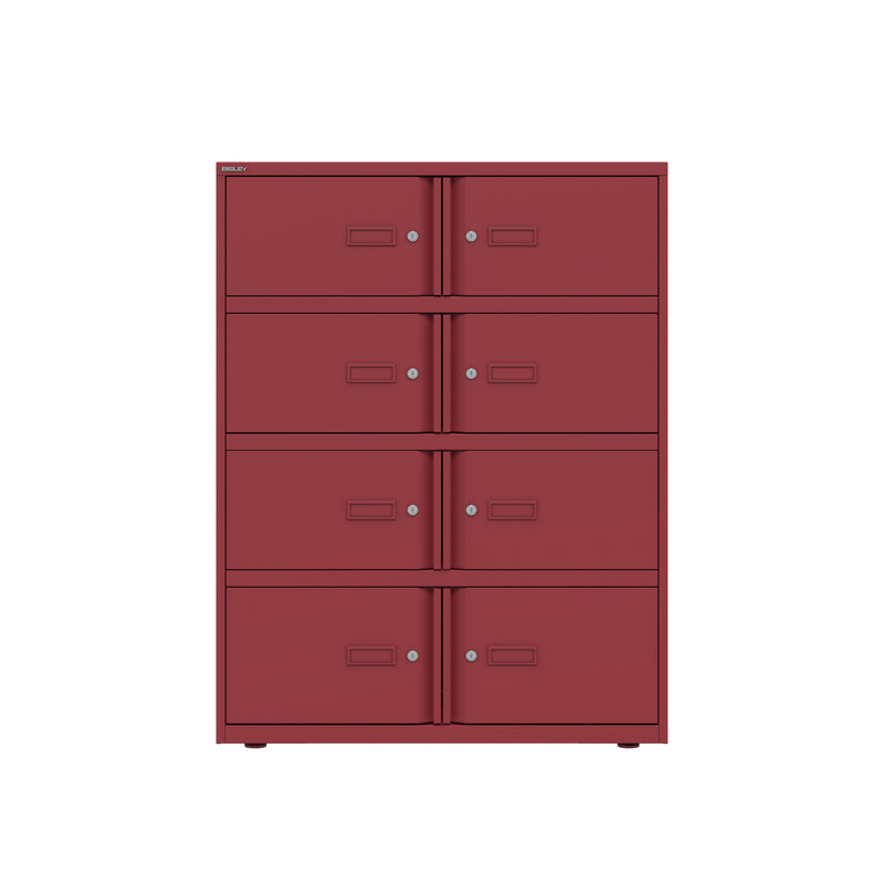 Bisley 1000mm Wide Essentials Lodge - 8 Door Locker Cabinet