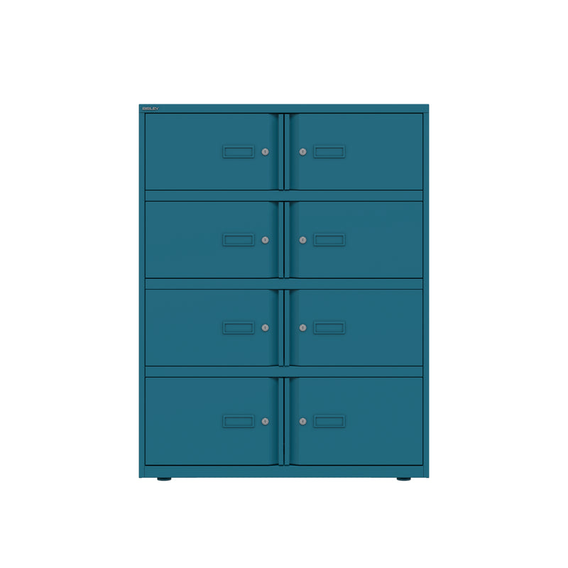 Bisley 1000mm Wide Essentials Lodge - 8 Door Locker Cabinet