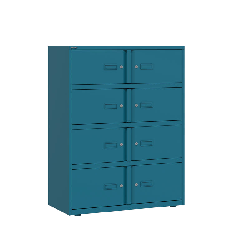 Bisley 1000mm Wide Essentials Lodge - 8 Door Locker Cabinet