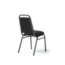 Dams Yin Classic Back Banqueting Stacking Chair with black frame and cushioned seat, ideal for event and conference seating.