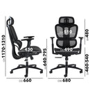 Zala Mesh Back Operator Chair With Headrest And Black Mesh Seat - NWOF