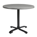 Enduratop Complete Dining Flip Top Table - Grey With Flat Auto-Adjust Flip Top Base - NWOF
