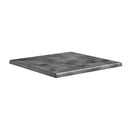 Square cement table top by ZAP, 60cm x 60cm, with a textured cement surface suitable for outdoor or indoor use.