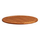Round Insignia Robina wood table top by ZAP, showcasing smooth surface and natural wood grain for a stylish furniture accent.