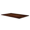 Solid ash table top by ZAP with a dark walnut finish, showcasing a smooth, sturdy surface ideal for dining or workspace use.