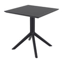 Black Sky Table 70 by ZAP featuring a sleek, modern design with a smooth tabletop and sturdy legs.