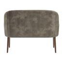 Steel grey Aztec 2-seater sofa by ZAP with plush back cushions and modern design, perfect for contemporary living rooms.
