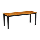 ZAP Ice Low Bench Dining Set with sleek wooden table and matching low benches, ideal for modern dining spaces.