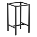 Black Paris 4-leg bar height table base by ZAP, square design, sturdy metal construction for modern bar or counter setups.