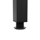 Close-up of the black Paris 4-leg bar height table base by ZAP, showing detailed metal construction and sturdy design.