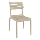 Taupe Helen side chair by ZAP featuring a modern design with wooden legs and a upholstered seat for stylish comfort.