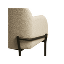 ZAP Westbury armchair in natural fabric with plush cushioning and wooden legs, showcasing a cozy and stylish living room accent piece.