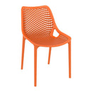 Orange ZAP Air Side Chair with sleek, modern design featuring a curved seat and metal legs, ideal for contemporary interiors.