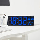 Zeneth Digital LED Multifunctional Wall/Table Clock - Black