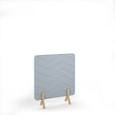 Zigzag Acoustic Floor Standing Screen With Wooden Legs - NWOF