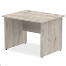 Impulse 800mm Deep Straight Desk With Panel Leg - Grey Oak - NWOF