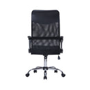 Carlos High Back Mesh Chair With Arms - Black - NWOF