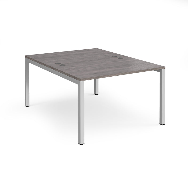 Connex Back To Back Desks - Grey Oak - NWOF