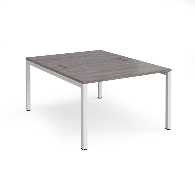 Connex Back To Back Desks - Grey Oak - NWOF