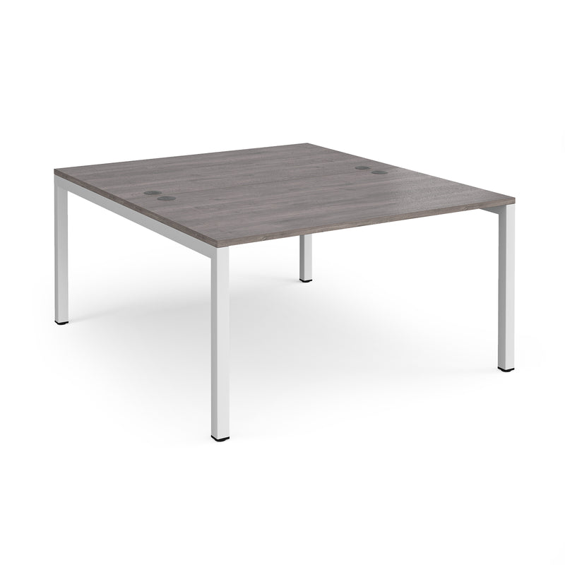 Connex Back To Back Desks - Grey Oak - NWOF