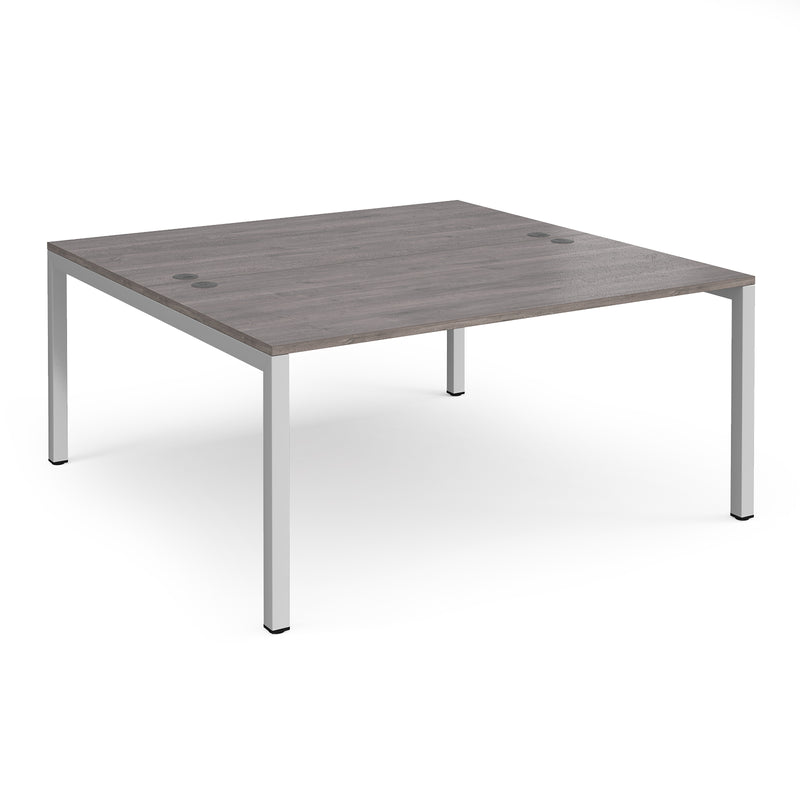 Connex Back To Back Desks - Grey Oak - NWOF