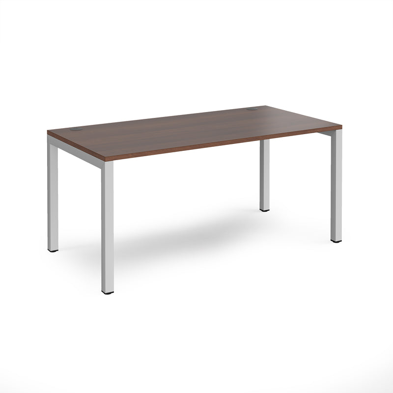 Connex Single Desk - Walnut - NWOF