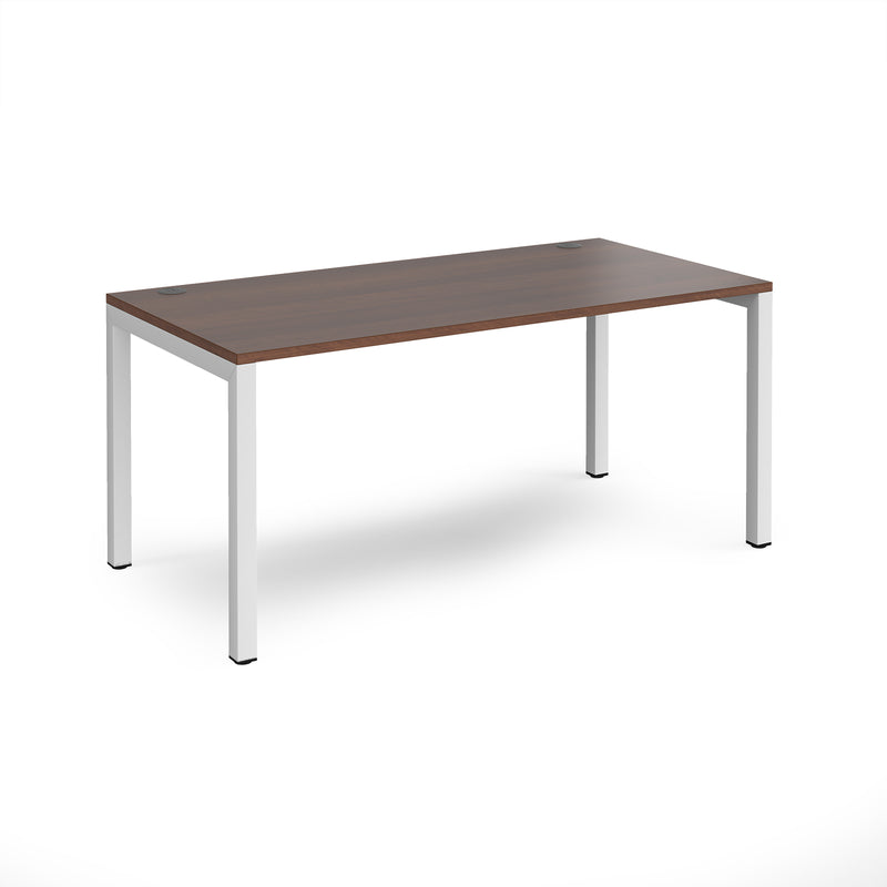 Connex Single Desk - Walnut - NWOF