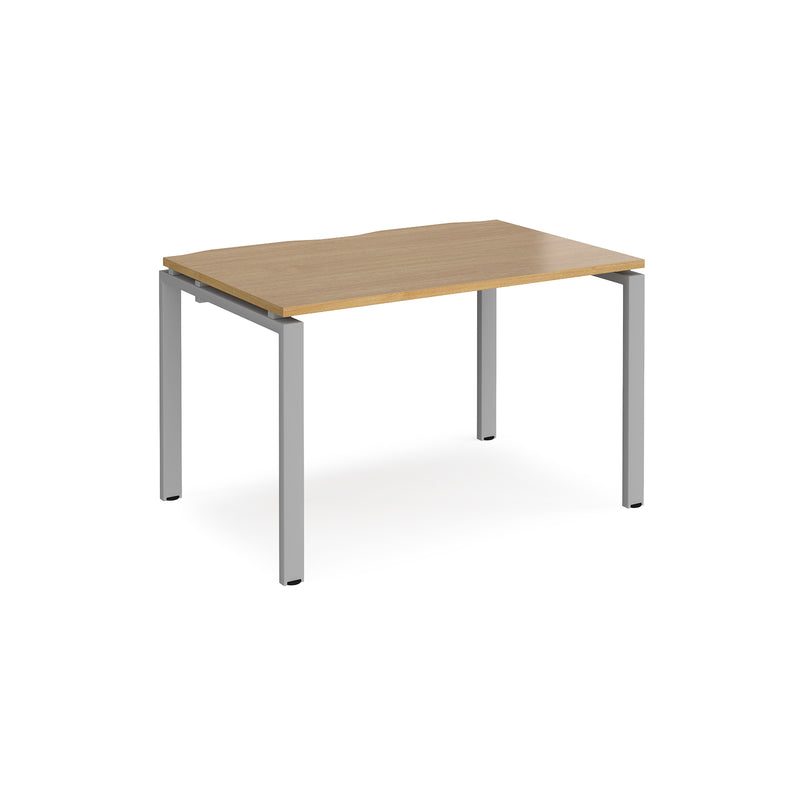 Adapt Single Desk 800mm Deep - Oak - NWOF