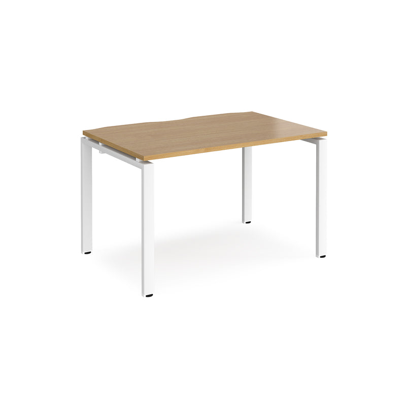 Adapt Single Desk 800mm Deep - Oak - NWOF