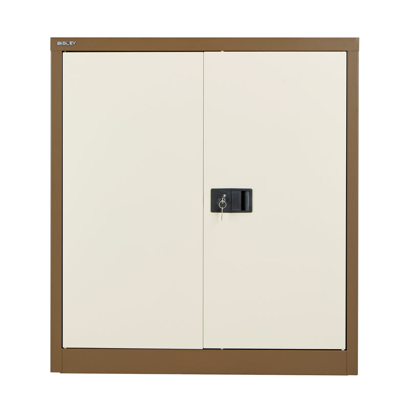 Bisley Steel Contract Cupboard - Coffee & Cream - NWOF