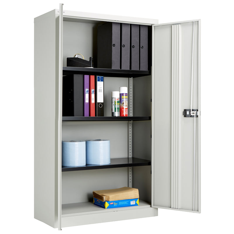 Bisley Steel Contract Cupboard - Goose Grey - NWOF