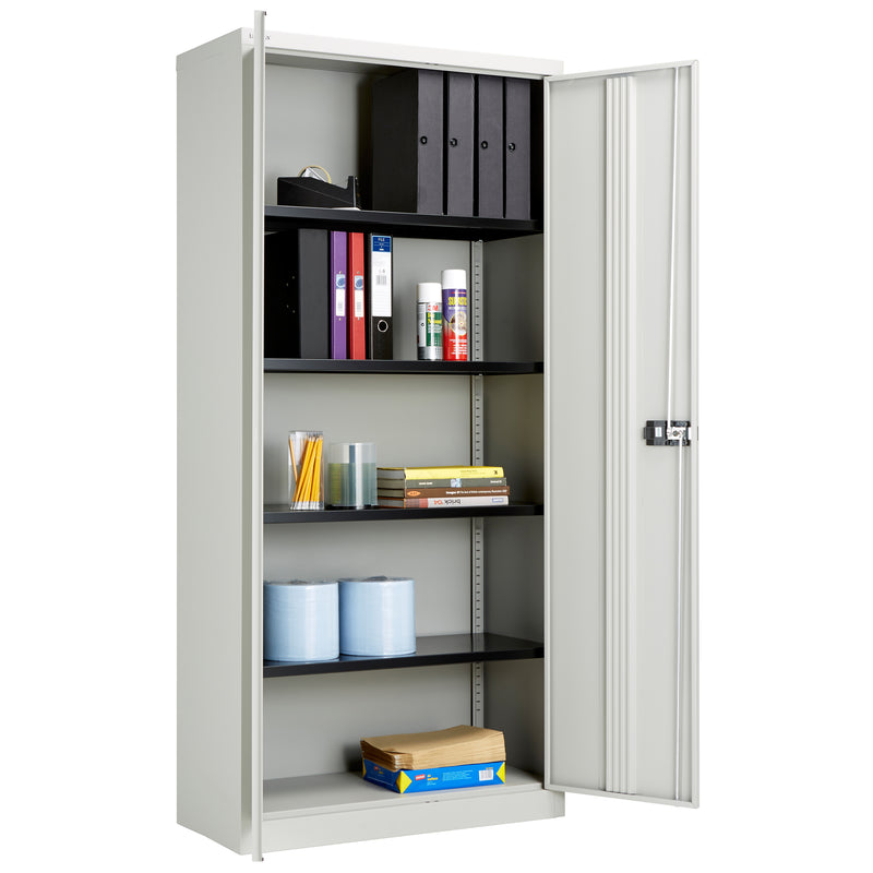 Bisley Steel Contract Cupboard - Goose Grey - NWOF