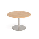 Eternal Circular Meeting Table With Central Circular Cut-Out - Beech - NWOF