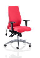 Onyx Ergo Posture Chair Bespoke Fabric With Arms - NWOF