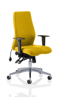 Onyx Ergo Posture Chair Bespoke Fabric With Arms - NWOF