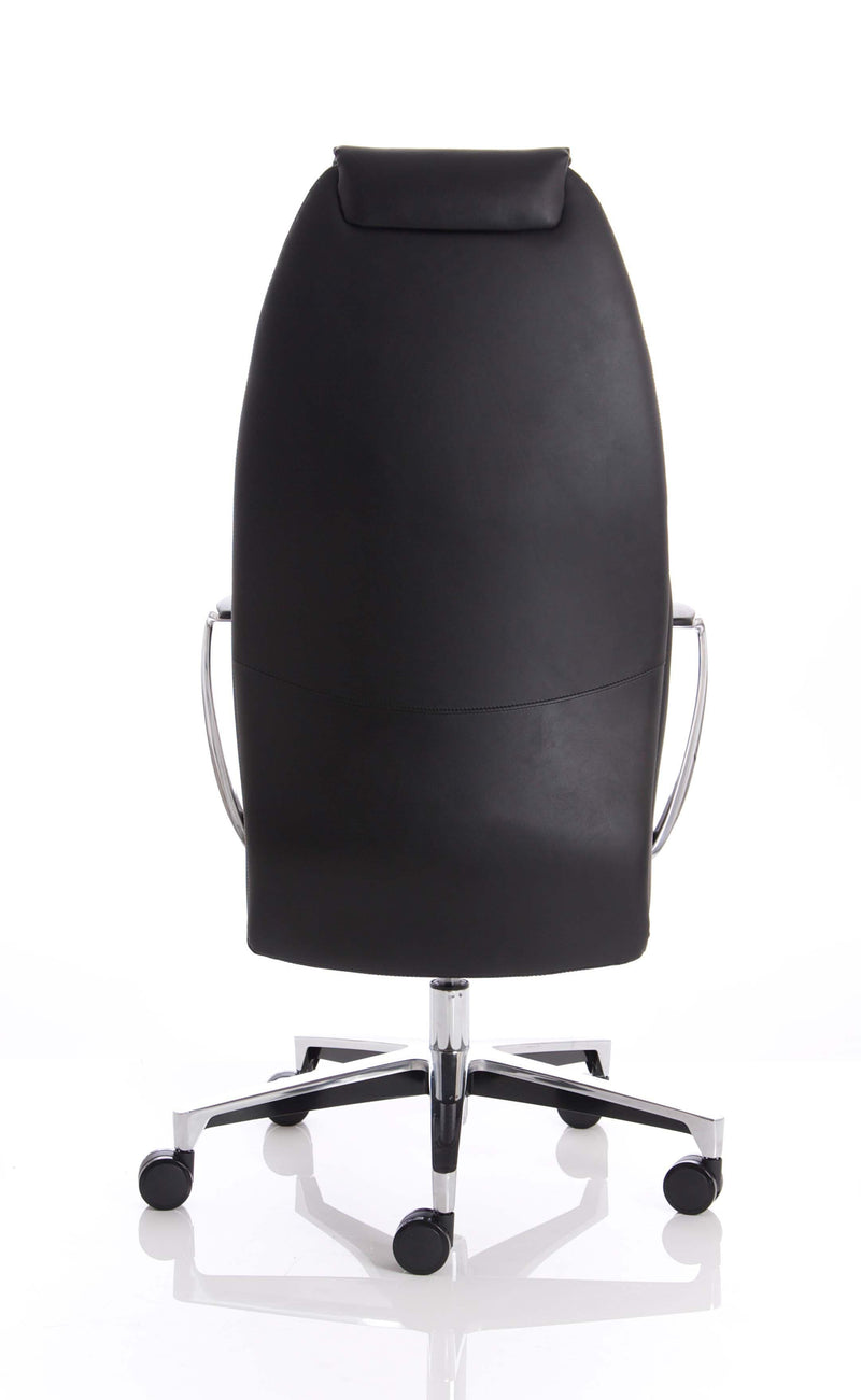 Mien Black Executive Leather Office Chair - NWOF