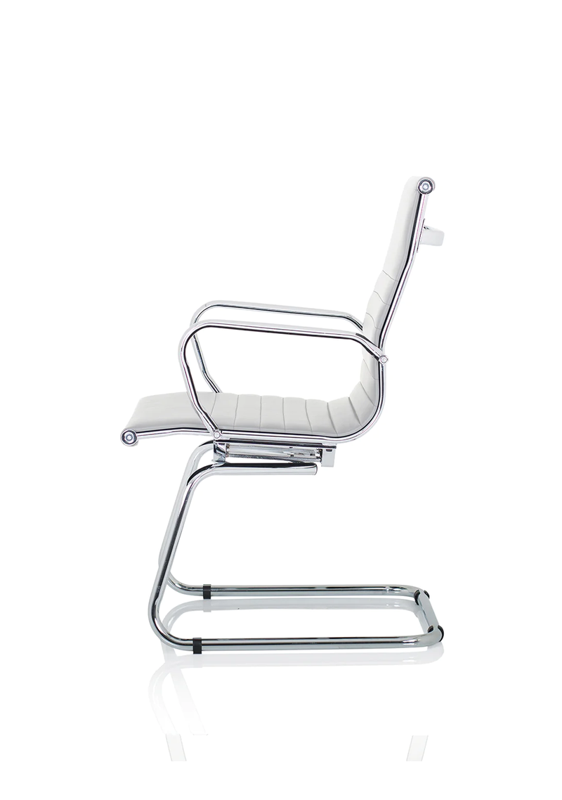 Nola Cantilever Chair - White - NWOF