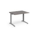 TR10 800mm Deep Straight Desk - Grey Oak - NWOF