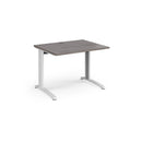 TR10 800mm Deep Straight Desk - Grey Oak - NWOF