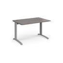 TR10 800mm Deep Straight Desk - Grey Oak - NWOF